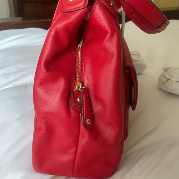 Beautiful New Red Coach Purse - Picture 3 of 7